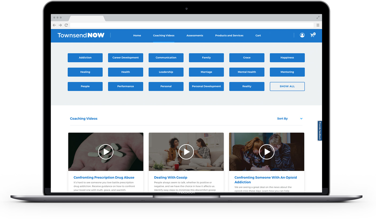 Screenshot of TownsendNOW